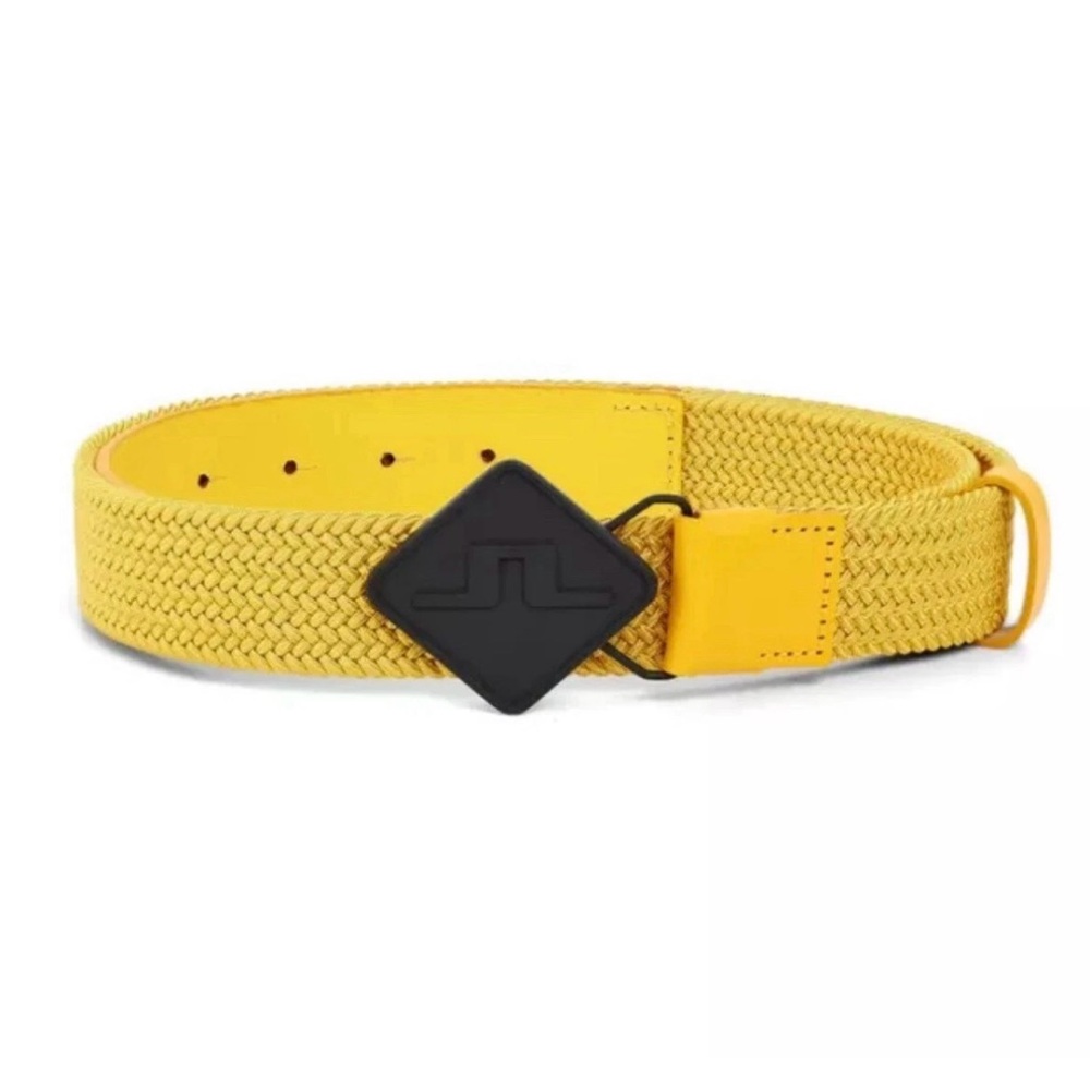 J. LINDEBERG Diamond Leather Mix Belt 95cm / 34-35”
